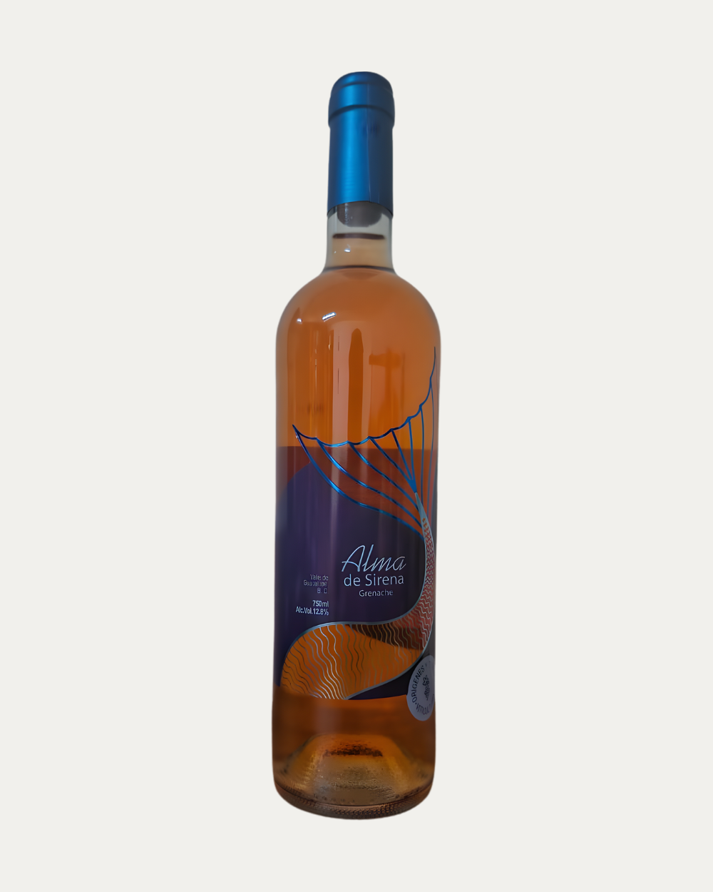 Vino Alma de Sirena de 750 ml presentado en botella individual de alta calidad